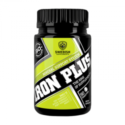 SWEDISH Supplements Iron Plus / with Vit C & Folic Acid / - 90 tab